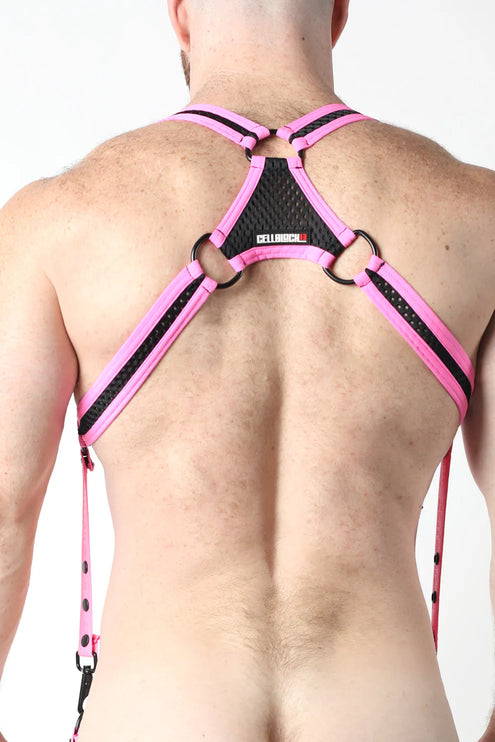 Cellblock 13 Bare 2.0 mens sexy party Mesh Harness pink Egoist Chicago www.egoistunderwear.com 