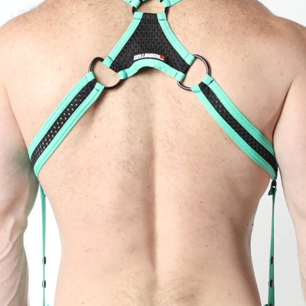 Cellblock 13 Bare 2.0 mens sexy party Mesh Harness turquoise Egoist Chicago www.egoistunderwear.com 
