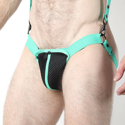 Cellblock 13 Bare 2.0 mens sexy party Mesh cup jockstrap turquoise Egoist Chicago www.egoistunderwear.com 