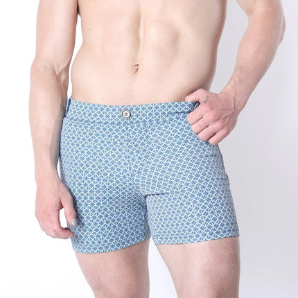 Timoteo Clemente 5-Inch Hybrid Swim Shorts - Blue