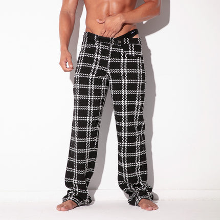 Code 22 Cameron pants 9791 plaid black/white Egoist Chicago www.egoistunderwear.com