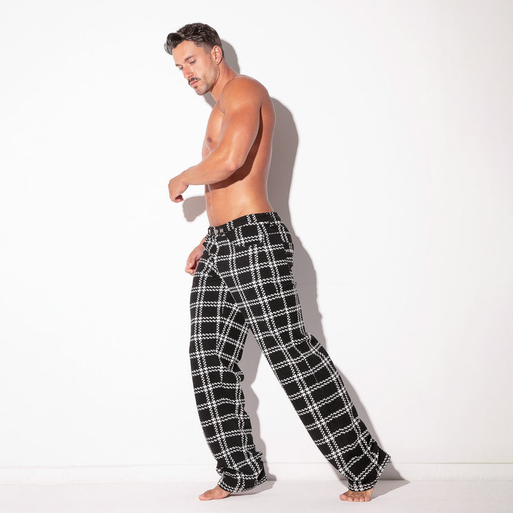 Code 22 Cameron pants 9791 plaid black/white Egoist Chicago www.egoistunderwear.com