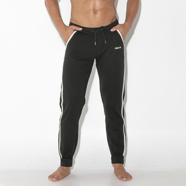 Code 22 Focus mens tapered fit jogger 9816 black Egoist Chicago www.egoistunderwear.com