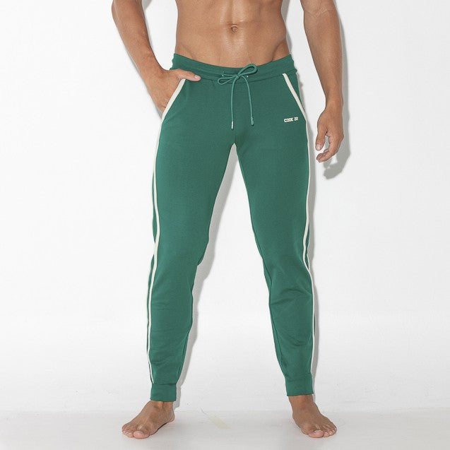 Code 22 Focus mens tapered fit jogger 9816 green Egoist Chicago www.egoistunderwear.com