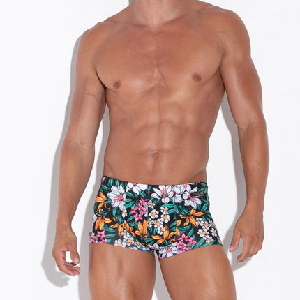 Code 22 Nerja enhancing swim boxer 25022 floral egoist Chicago egoistunderwear.com