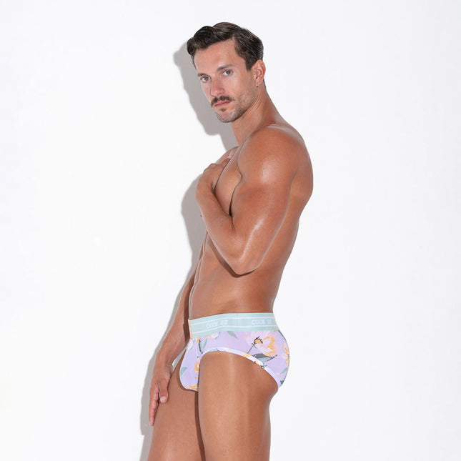 Code 22 Secret Garden 2131 brief floral lavender Egoist Chicago www.egoistunderwear.com