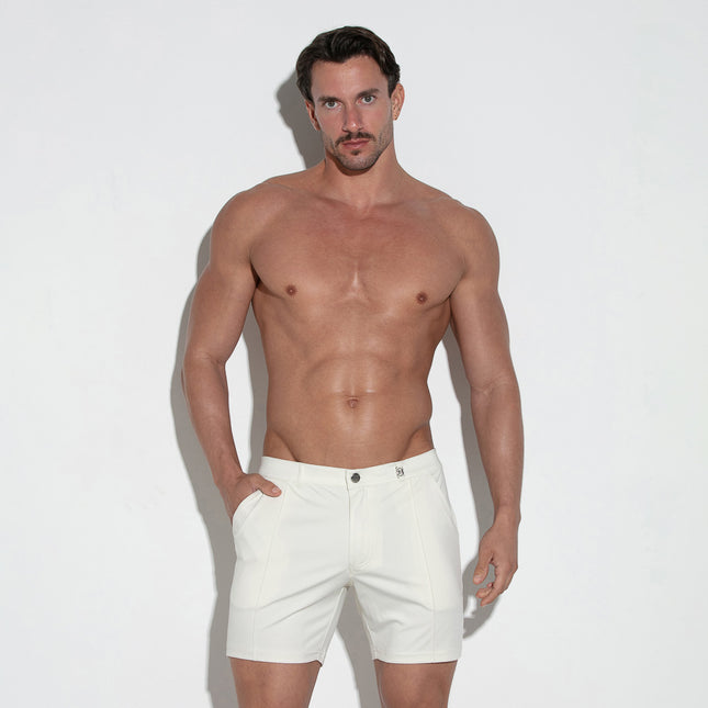 Code 22 tapered fit 6" Sleek short 9749 white egoist chicago egoistunderwear.com