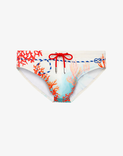 2eros V10 Coralscape Swim Brief - Blue
