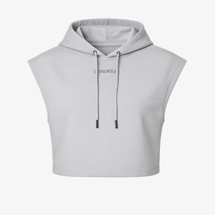 Supawear Cropped Hoodie grey