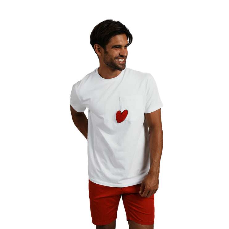 Eight X Held Close textured graphic t-shirt white