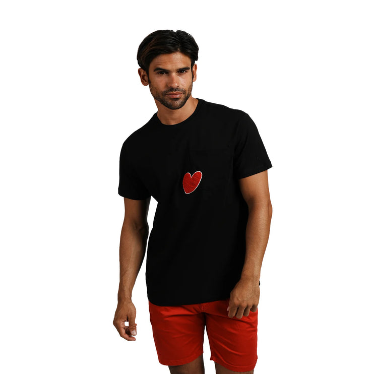 Eight X Held Close textured graphic t-shirt black