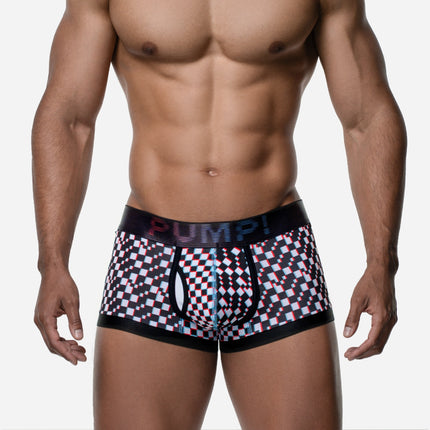 PUMP! Glitch boxer checkered