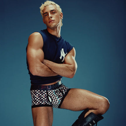 PUMP! Glitch boxer checkered