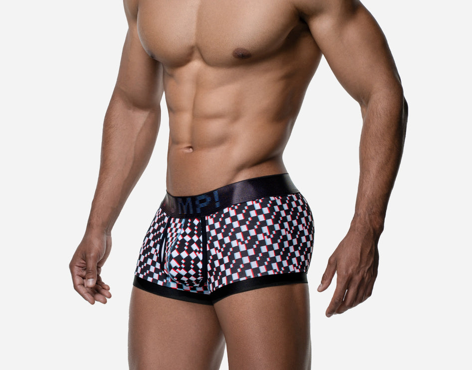 PUMP! Glitch boxer checkered