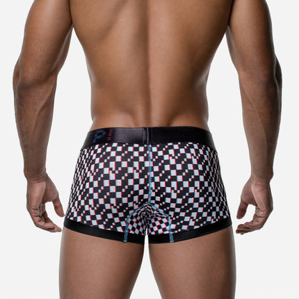 PUMP! Glitch boxer checkered