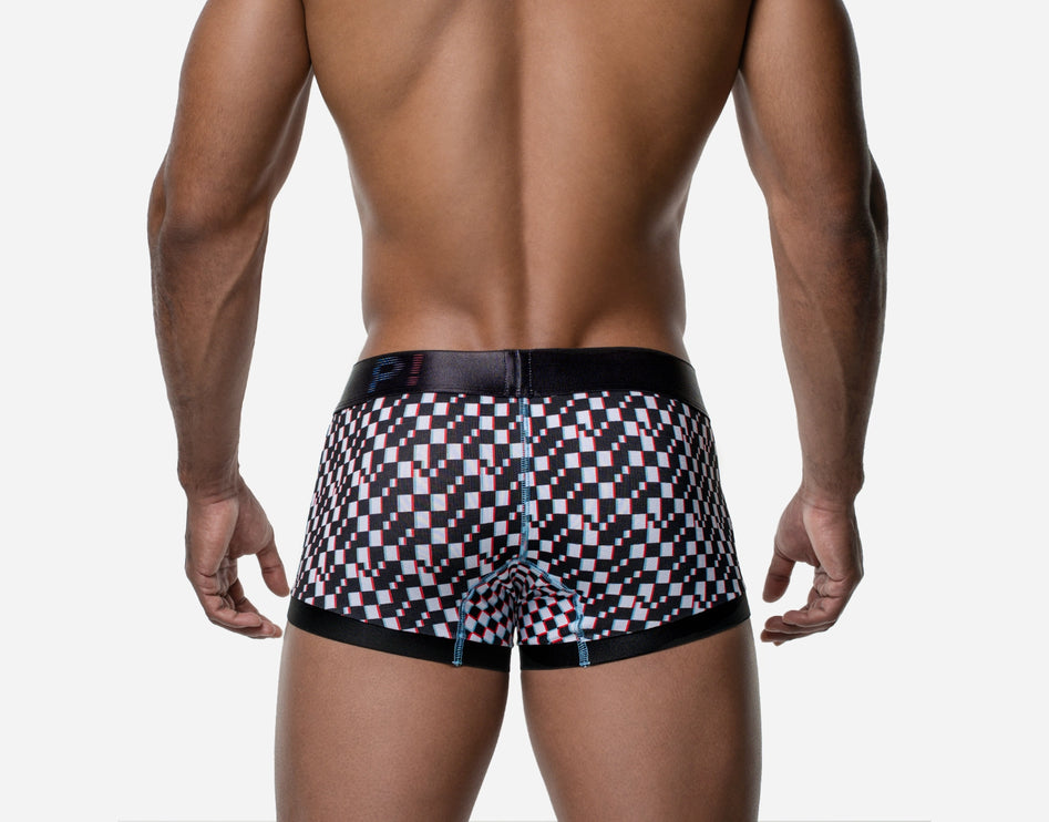 PUMP! Glitch boxer checkered