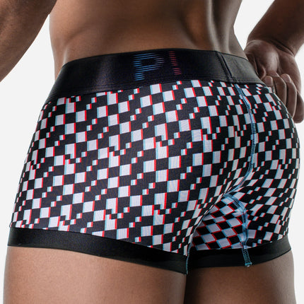 PUMP! Glitch boxer checkered