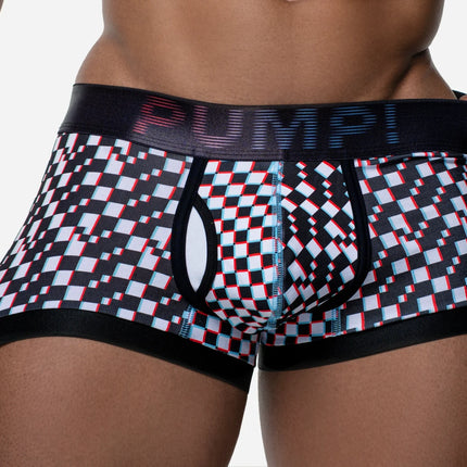 PUMP! Glitch boxer checkered