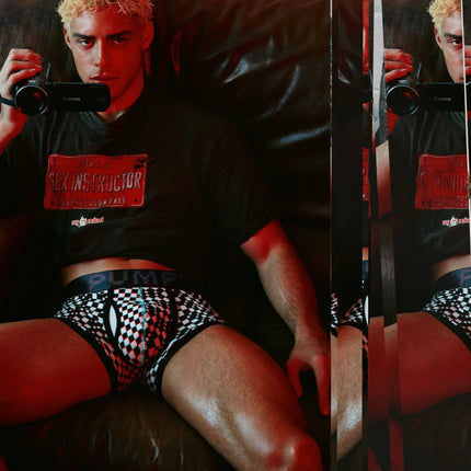 PUMP! Glitch boxer checkered
