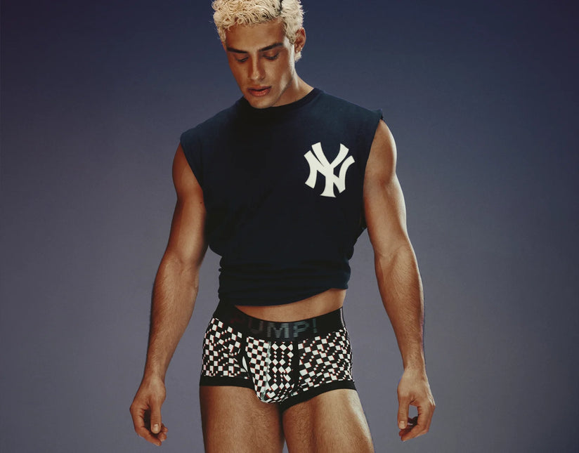 PUMP! Glitch boxer checkered