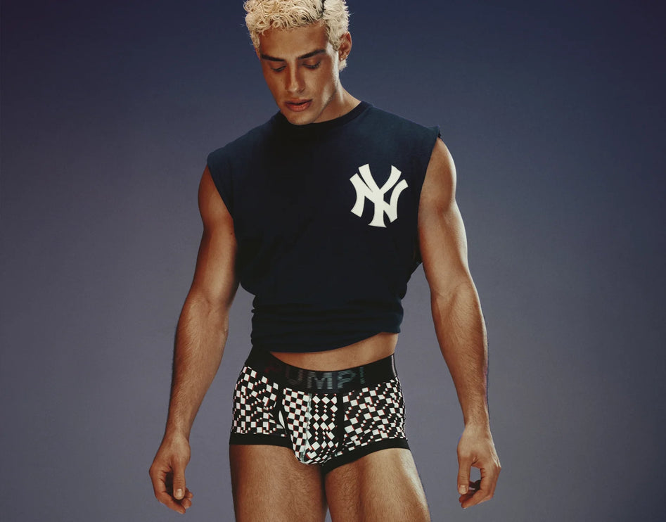 PUMP! Glitch boxer checkered