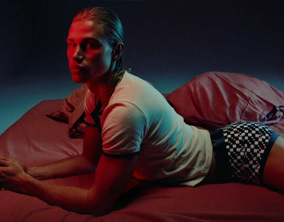 PUMP! Glitch boxer checkered