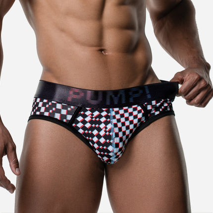 PUMP! Glitch brief checkered