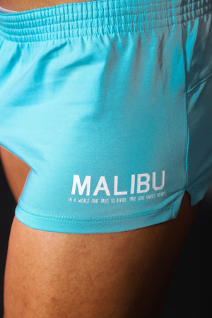 JJ Malibu Stretch-It 2" short w/zipper pocket electric blue