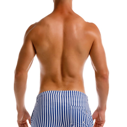 JOR Pop 2" mens sexy mini swim short navy striped Egoist Chicago www.egoistunderwear.com