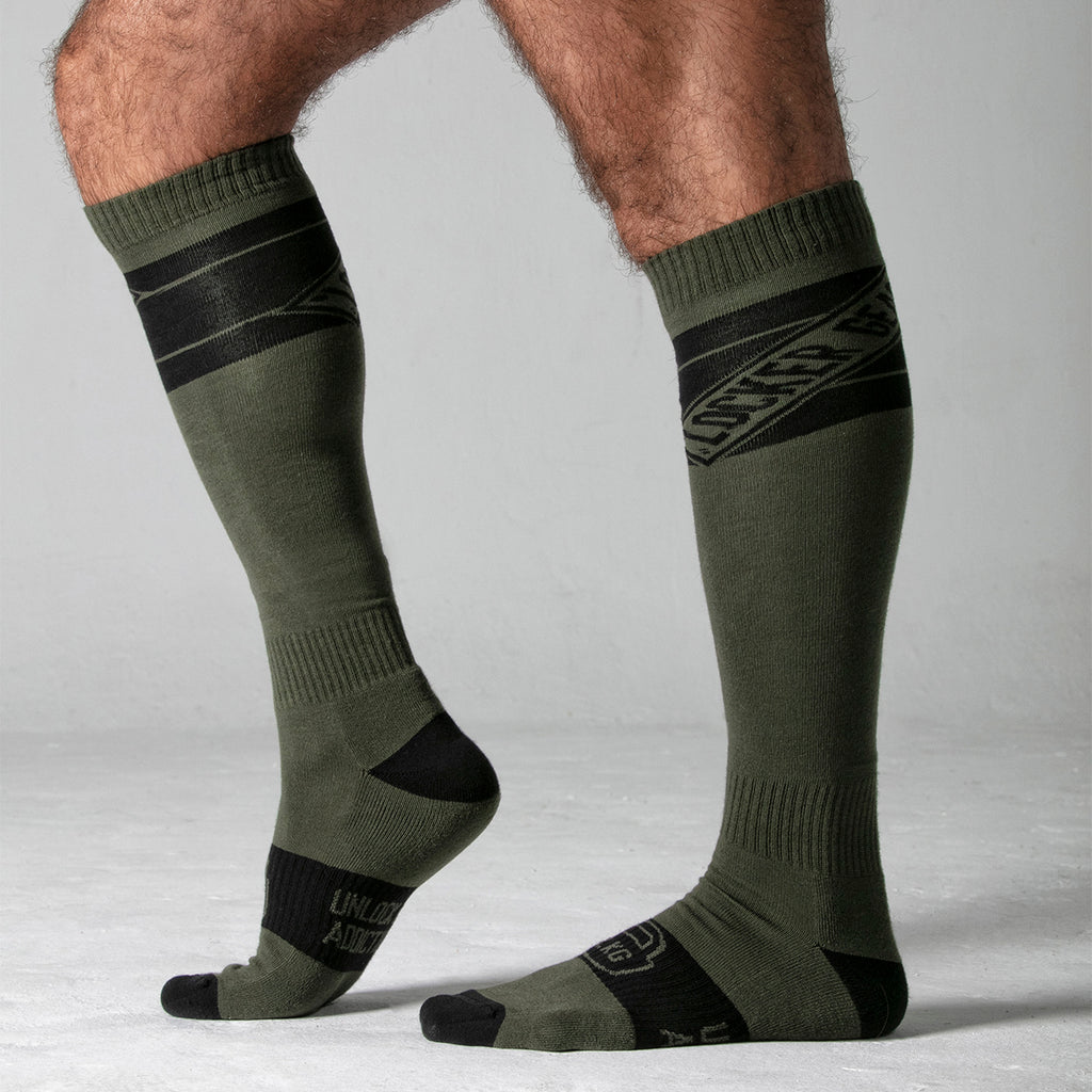 Locker Gear LK1101 knee-high socks army green