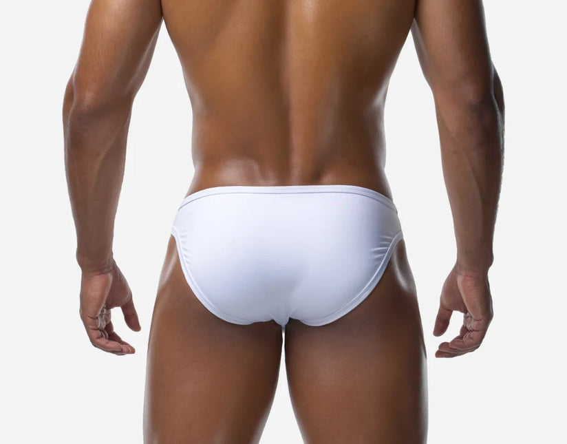 PUMP! Miami V-Cheeky Swim Brief - White