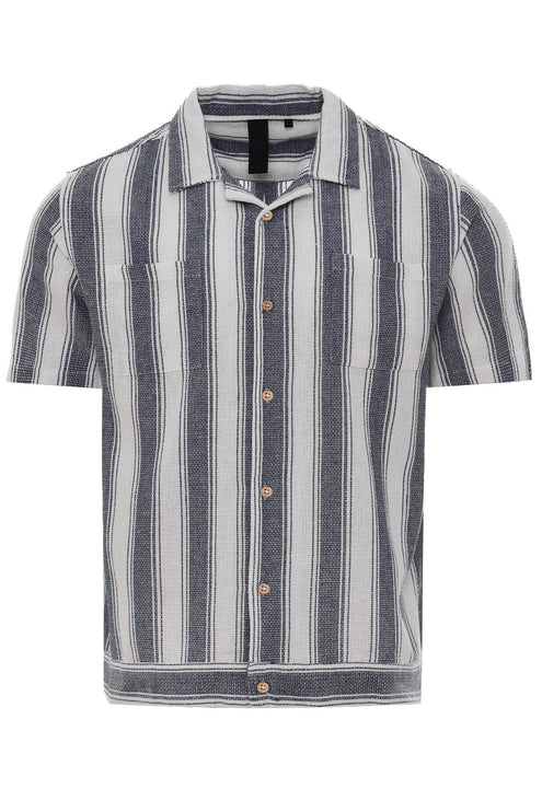 SoulStar Doheny Slim-Fit Shirt - White/Navy Stripe