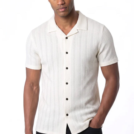 SoulStar Emei Textured Shirt - White