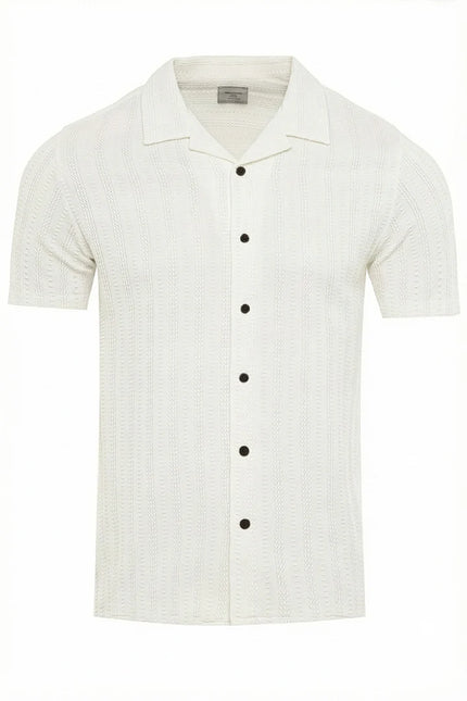 SoulStar Emei Textured Shirt - White