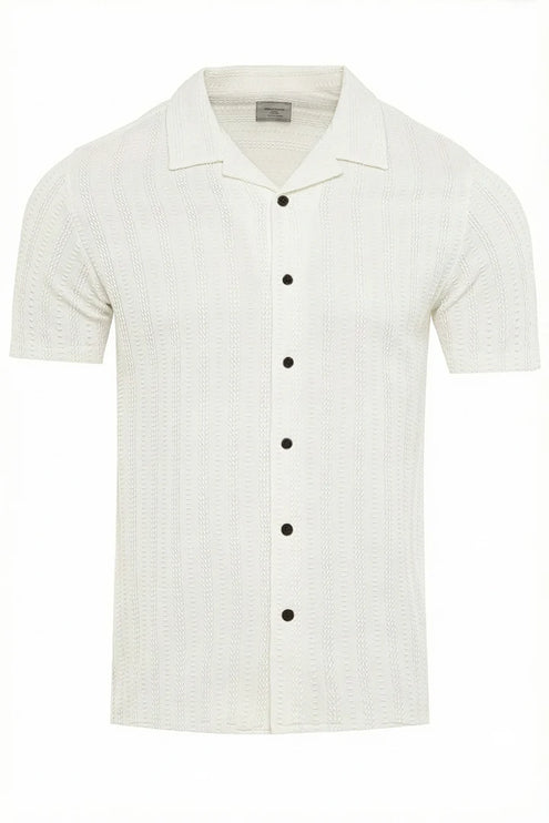 SoulStar Emei Textured Shirt - White