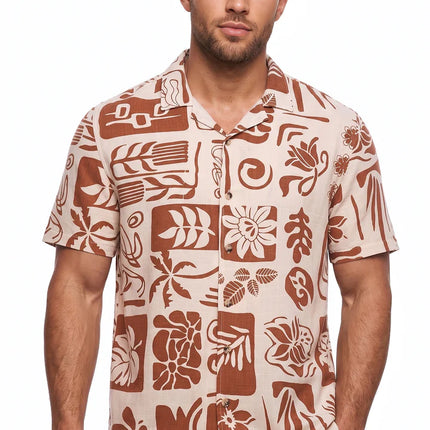 SoulStar Zushi Slim-Fit Shirt - Tropical Rust