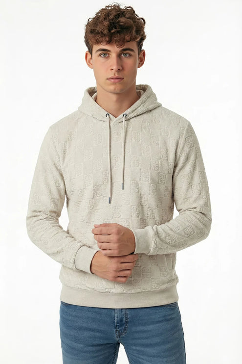 SoulStar Ted Terry Hooded Pullover - Ecru
