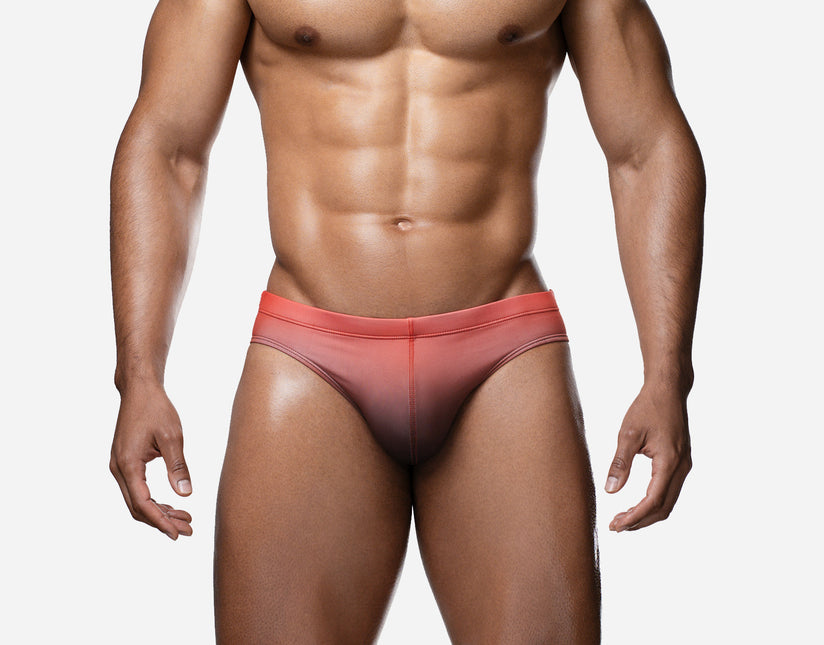PUMP! Nightfall Swim Brief - Red/Black size M