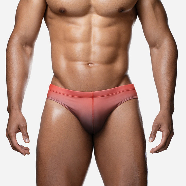 PUMP! Nightfall Swim Brief - Red/Black size M