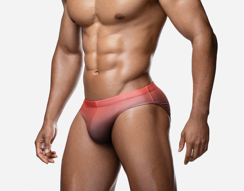 PUMP! Nightfall Swim Brief - Red/Black size M