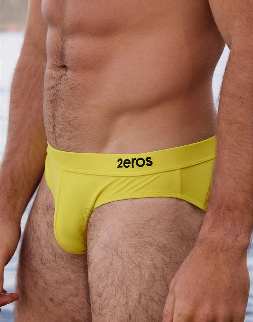 2eros V10 Encore Swim Brief - Neon Yellow