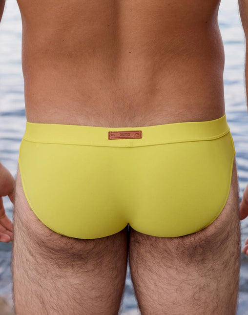 2eros V10 Encore Swim Brief - Neon Yellow