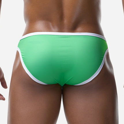 PUMP! Palm V-Cheeky Swim Brief - Green