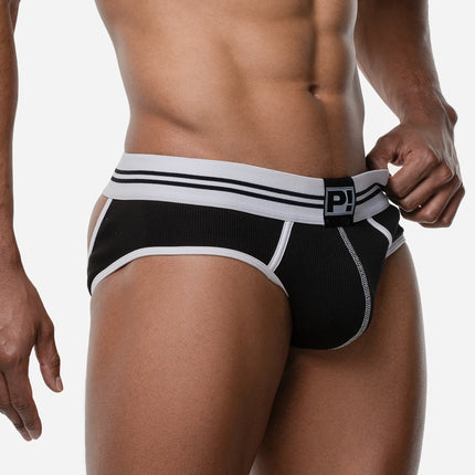PUMP! Round 2 Black Backless Brief jockstrap sexy jockbrief www.egoistunderwear.com Egoist Chicago