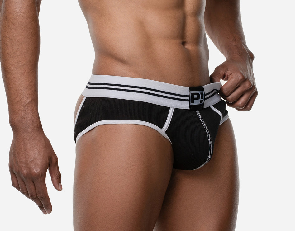 PUMP! Round 2 Black Backless Brief jockstrap sexy jockbrief www.egoistunderwear.com Egoist Chicago