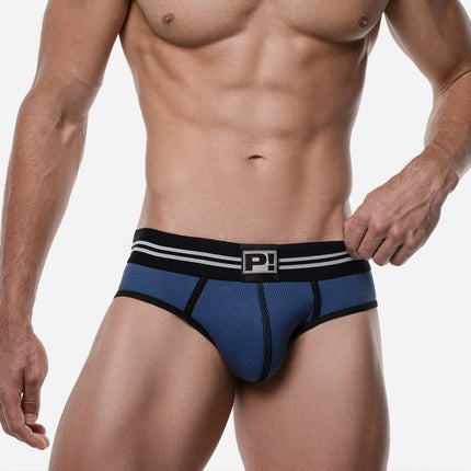 PUMP! Round 2 Blue Backless Brief jockstrap sexy jockbrief www.egoistunderwear.com Egoist Chicago