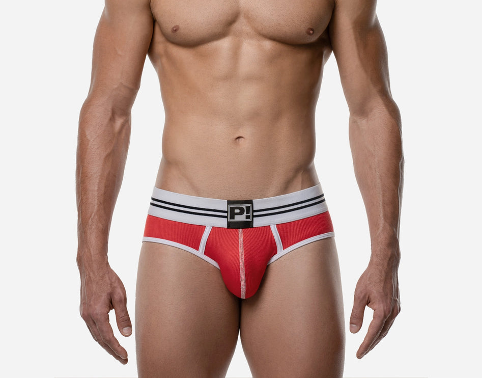 PUMP! Round 2 Red Backless Brief jockstrap sexy jockbrief www.egoistunderwear.com Egoist Chicago