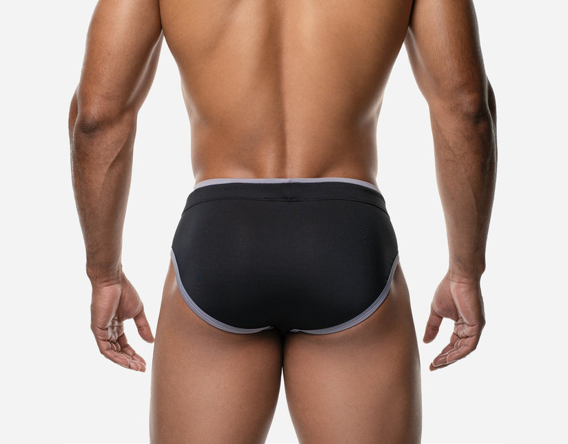 PUMP! Shade Water swim brief black Egoist Chicago www.egoistunderwear.com