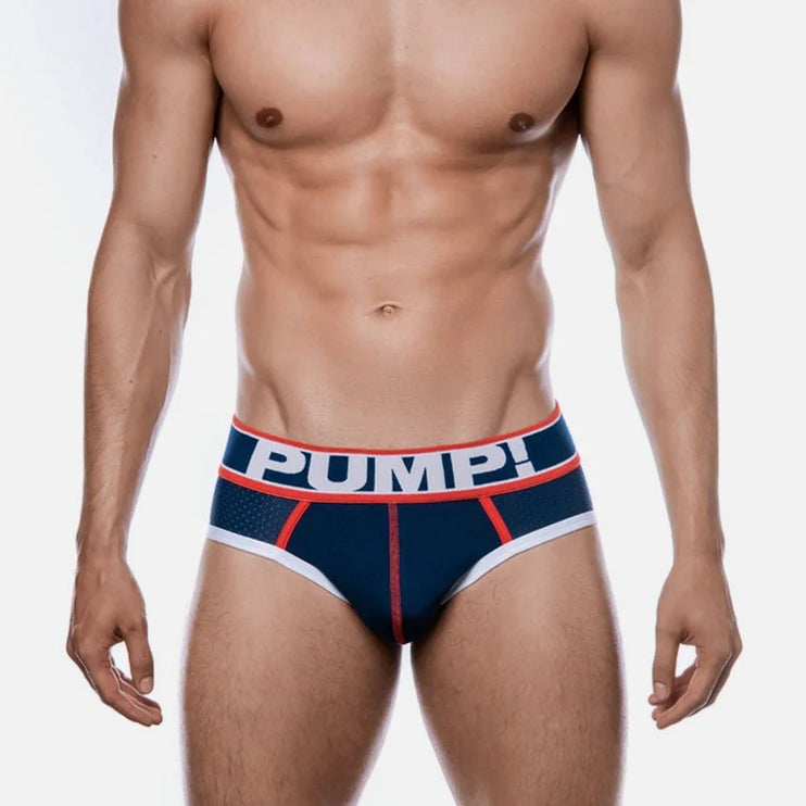 PUMP! Big League mesh brief navy