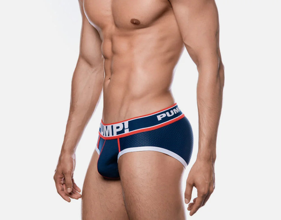 PUMP! Big League mesh brief navy